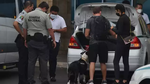 La Guardia Nacional comenzó el operativo en el Aeropuerto de Cancún