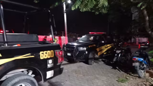 Tras un operativo en la zona del robo, los policías no lograron detener al ladrón, que logró escapar con el dinero de la estación de gas en Dzilam González