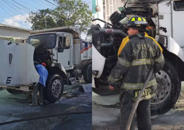 El operador del volquete se dirigía al patio donde resguarda la unidad