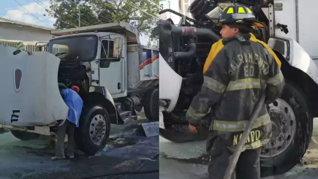 El operador del volquete se dirigía al patio donde resguarda la unidad
