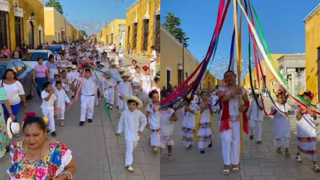 La vaquería infantil se realizó en marco del inicio de las fiestas patronales en Izamal