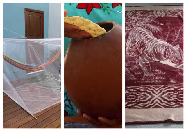 El pabellón o mosquitero es utilizado por las familias yucatecas con el objetivo de evitar picaduras de .los mosquitos