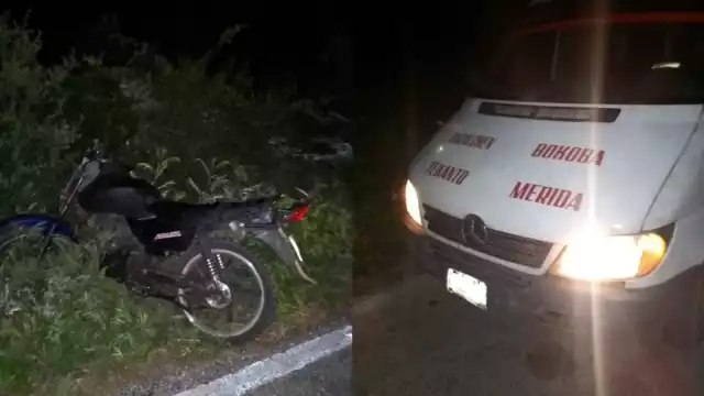 El joven terminó con heridas y sangrado en uno de sus pies tras el impacto