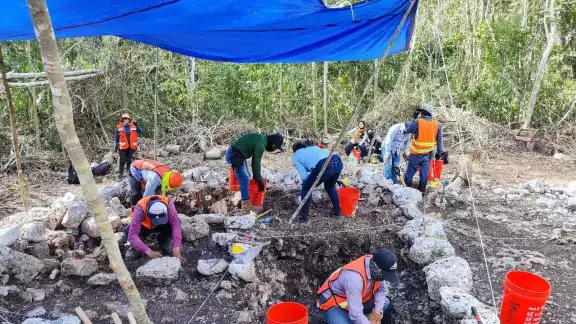 Según el INAH, las estructuras pétreas en forma de L se pudieron usar a modo de Google Maps Según el INAH, las estructuras pétreas en forma de L se pudieron usar a modo de Google Maps