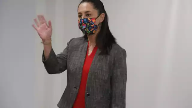 Claudia Sheinbaum, durante un evento el día de hoy