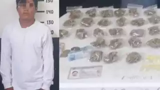 Según se informó, el joven llegó de Cozumel hace unos días y ofrecía droga a estudiantes