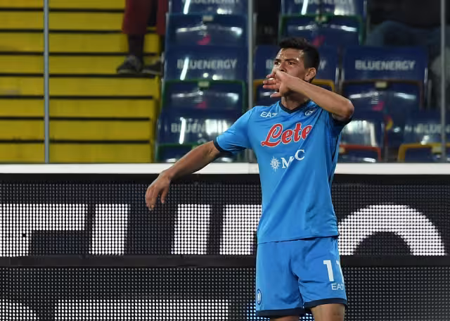 El Chucky Lozano se estrenó en el torneo 2021-2022 de la Serie A