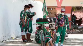 Los peregrinos partieron de Santa Elena el pasado 21 de noviembre; planean retornar el 12 de diciembre para la fiesta patronal