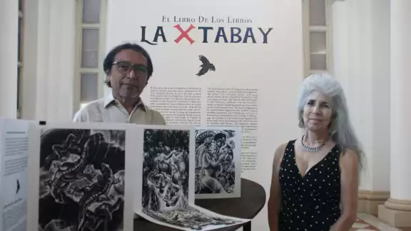 El escritor Tirso Araiza y la artista Juana Alicia tendrán un conversatorio el jueves sobre El Libro de los Libros de la X’tabay El escritor Tirso Araiza y la artista Juana Alicia tendrán un conversatorio el jueves sobre El Libro de los Libros de la X’tabay