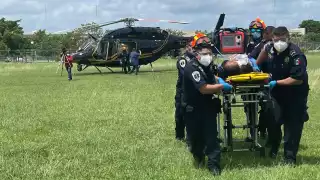 Un abuelito es traslado de urgencia de Tekax a Mérida luego de sufrir un evento vascular cerebral