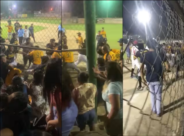 Equipos contrincantes causaron una riña durante el partido