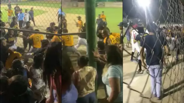 Equipos contrincantes causaron una riña durante el partido