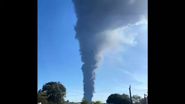 Incendio de oleoducto de PEMEZ en Veracruz VIDEO