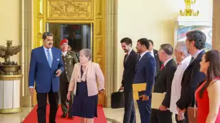 Alicia Bárcena llegó a Venezuela como una visita de estado