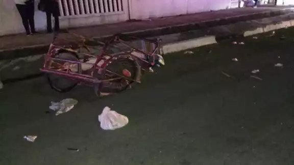 El conductor de un triciclo perdió la vida al pasarse el alto marcado