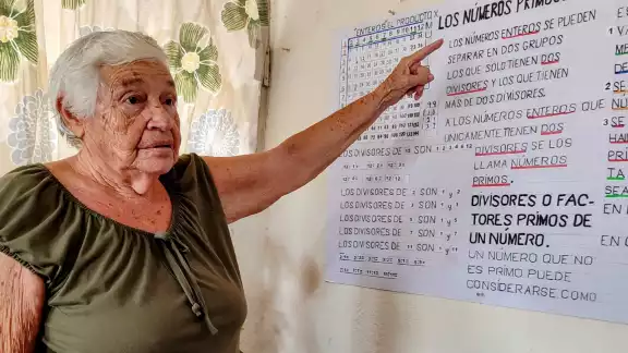 María Teresa Rivero es apasionada de los números María Teresa Rivero es apasionada de los números