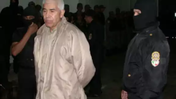 Caro Quintero, durante su estancia en el penal de Puente Grande