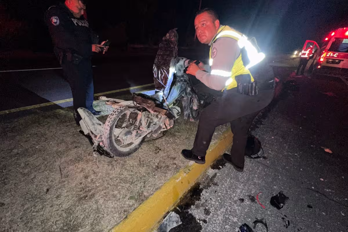 Reportan tres personas lesionadas tras fuerte accidente vial en la ...