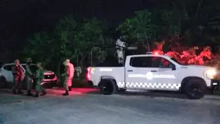 La Guardia Nacional y la Policía local así como los elementos de la Policía de Investigación PDI, se adentraron al sitio sin lograr encontrar indicios de los hechos