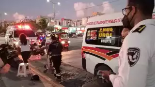 Las unidades involucradas fueron llevadas al corralón y el conductor, fue trasladado a la dirección de Tránsito