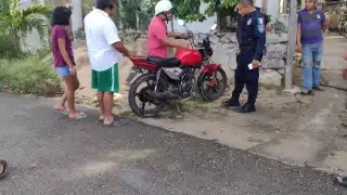 La policía municipal llegó tras la persecución por varias calles