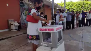 Casilla para ejercer el voto por la Revocación de Mandato en Quintana Roo