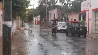 Se presentaron lluvias durante este sábado en Chocholá