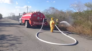 Alerta en Lázaro Cárdenas: Intensifican vigilancia ante racha de incendios en carreteras