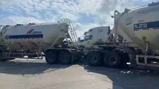 En el accidente solamente se registraron daños materiales