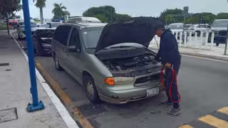 Al final, la unidad fue llevada a un terreno que tiene en Playa del Carmen