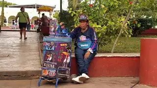 Adolfina vende productos fríos
para sobrevivir