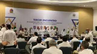 El acto protocolario del inicio de este encuentro  con Gobernadores se llevó a cabo en la Zona Hotelera de Cancún