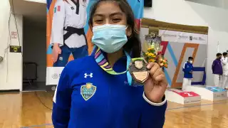 La taekwondoín de Playa del Carmen cayó por marcador de 17-5 ante Vania Mariana Romo Montes de Sonora