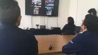 El simulacro se realizó con la simulación de un huracán o un incendio