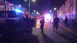 La zona fue acordonada hasta que Servicios Periciales, aseguren los casquillos percutidos