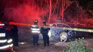 Dentro del coche estaban dos personas que presentaban huellas de violencia con lesiones de arma blanca; por el momento se ignora la identidad de las víctimas