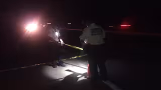 La zona fue acordonada por las autoridades tras el fatal accidente