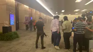 El evento al que asistió Marcelo Ebrard se realizó en el salón 25 del Centro Internacional de Convenciones