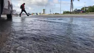 Habitantes de Cancún, temen quedarse sin agua por una fuga cerca del aeropuerto