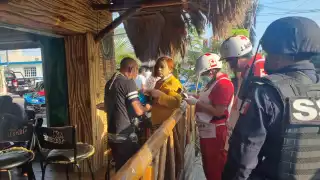 El hombre pretendía huir para no pagar la cuenta del restaurante