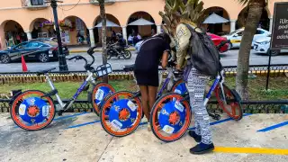 Una bicicleta ya fue robada y otra accidentada del programa En Bici de Mérida