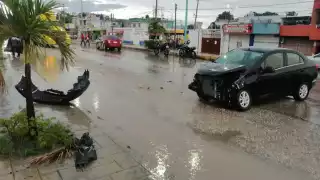 Solamente se registraron daños materiales