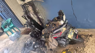 Incendio de motoneta en Villas del Sol  de Playa del Carmen moviliza a cuerpos de emergencia