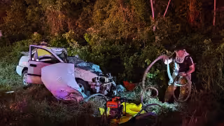 Encontronazo en libramiento de la autopista Cancún-Mérida deja a un conductor grave