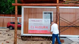 PROFEPA clausura obras ilegales en Estero de Chac  