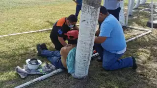 El empleado del Ayuntamiento de Ciudad del Carmen fue trasladado al IMSS