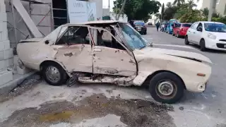 El conductor de Datsun carecía de seguro por lo que considerado pérdida total
