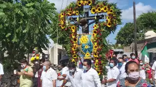 La procesión del Santo patrono de Dzán se realizó respetando las medidas sanitarias