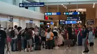Hasta el momento solamente dos vuelos presentan cancelación y demora dentro de la Terminal Dos