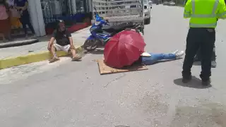 En Escárcega, padre e hija resultan lesionados en colisión contra camioneta   